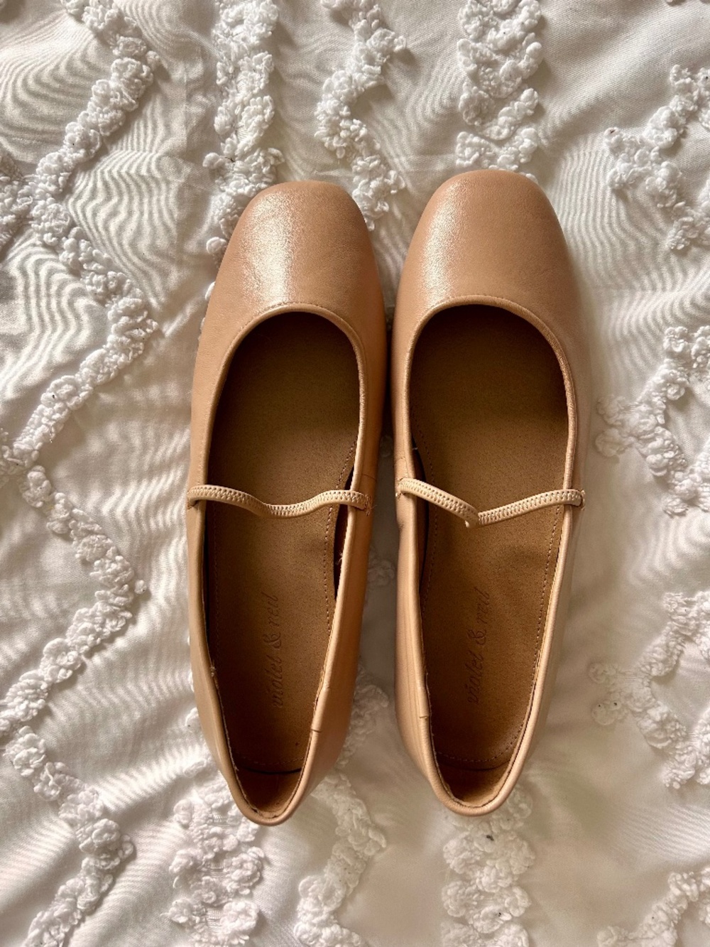 Violet & Red Brand Beige Ballet Flats Women's 7.5